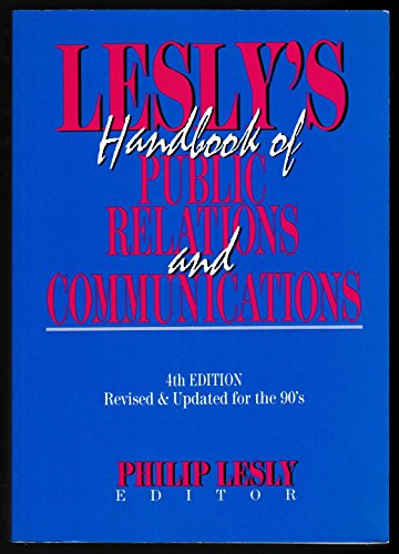 Beispielbild fr Lesly's Handbook of Public Relations and Communications zum Verkauf von Better World Books