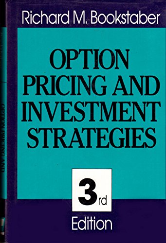 Stock image for Option Pricing and Investment Strategies for sale by Irish Booksellers