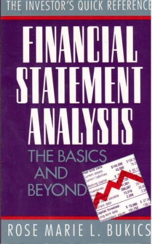 Beispielbild fr The Investor's Quick Reference: Financial Statement Analysis : The Basics and Beyond zum Verkauf von SecondSale
