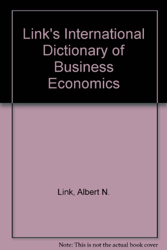 9781557385055: Link's International Dictionary of Business Economics