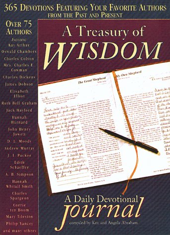 Stock image for A Treasury of Wisdom: A Daily Devotional Journal for sale by Your Online Bookstore