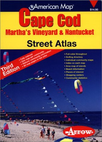 Beispielbild fr Cape Cod, Martha's Vineyard & Nantucket Street Atlas Third Edition zum Verkauf von RPL Library Store