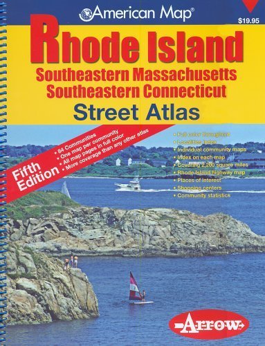 Beispielbild fr American Map Rhode Island: Southeastern Massachusetts Southeastern Connecticut: Street Atlas zum Verkauf von ZBK Books