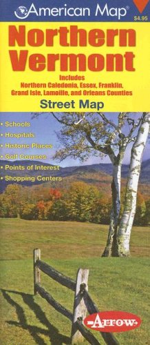 Arrow Maps Northern Vermont Pocket Map (9781557513274) by American Map Corporation