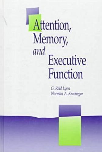 Stock image for Attention, Memory, and Executive Function for sale by BooksRun