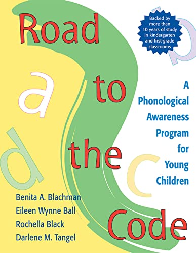 Beispielbild fr Road to the Code: A Phonological Awareness Program for Young Children zum Verkauf von GF Books, Inc.