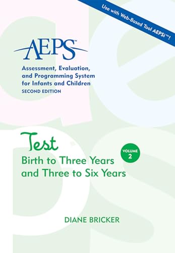 9781557665638: AEPS Assessment, Evaluation, and Programming System for Infants and Children: Test for Birth to Three Years and Three to Six Years (2)