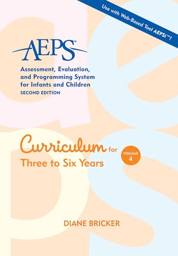 Imagen de archivo de Assessment, Evaluation, and Programming System for Infants and Children (AEPS), Curriculum for Three to Six Years a la venta por Books Unplugged