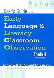 Stock image for User's Guide to the Early Language & Literacy Classroom Observation for sale by Open Books