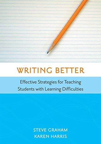 Beispielbild fr Writing Better : Effective Strategies for Teaching Students with Learning Difficulties zum Verkauf von Better World Books