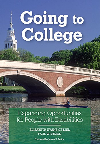 Beispielbild fr Going to College : Expanding Opportunities for People with Disabilities zum Verkauf von Better World Books