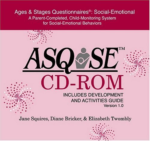 ASQ SE Set: Questionnaires on CD-ROM (Spanish) with the ASQ - SE User's Guide (9781557667885) by Bricker, Diane; Squires, Jane; Mounts, Linda; Potter, LaWanda; Nickel, Robert; Twombly, Elizabeth; Farrell, Jane