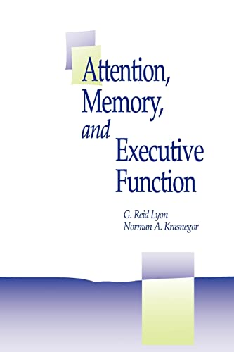 Stock image for Attention, Memory, and Executive Function for sale by Irish Booksellers