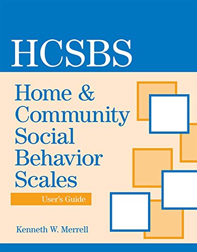 Stock image for Home and Community Social Behavior Scales User's Guide for sale by HPB-Red