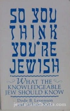 Beispielbild fr So You Think You're Jewish zum Verkauf von Foggy Mountain Books