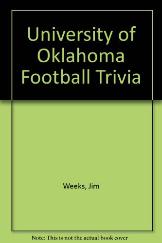 Imagen de archivo de University of Oklahoma football: Trivia a la venta por HPB-Emerald