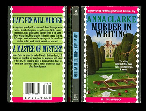 Stock image for Murder in Writing for sale by Better World Books