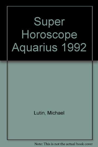 Stock image for Super Horoscope Aquarius 1992 for sale by medimops