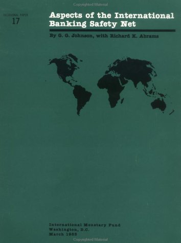 Beispielbild fr Aspects Of The International Banking Safety Net - Occasional Paper 17 (S017Ea0000000) zum Verkauf von THE SAINT BOOKSTORE