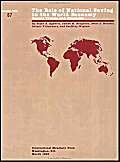 Beispielbild fr Role of National Saving in the World Economy: Recent Trends and Prospects (International Monetary Fund Occasional Paper) zum Verkauf von Buchpark