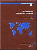 Beispielbild fr Transparency in Government Operations (Occasional paper: 158) zum Verkauf von WorldofBooks