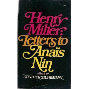 Stock image for Letters to Anais Nin (Tesoro Books) for sale by GF Books, Inc.