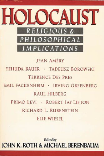 Beispielbild fr Holocaust: Religious and Philosophical Implications zum Verkauf von Wonder Book