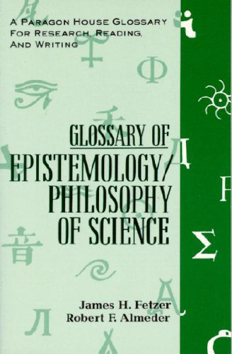 Imagen de archivo de Glossary Epistemology a la venta por Better World Books
