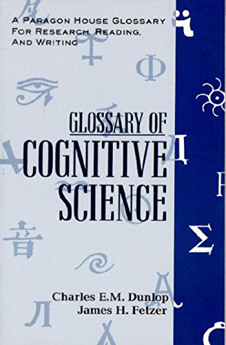 9781557785671: A Glossary of Cognitive Science (A Paragon House Glossary for Research, Reading, and Writing)