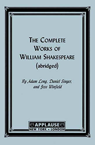 Beispielbild fr The Complete Works Of William Shakespeare (Abridged) - Acting Edition zum Verkauf von BooksRun