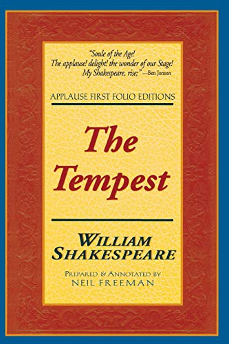 Imagen de archivo de The Tempest Applause First Folio Editions Applause Shakespeare Library Folio Texts Applause Books a la venta por PBShop.store US