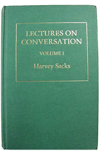 Lectures on Conversation (9781557862198) by Sacks, Harvey