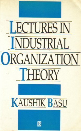 Beispielbild fr Lectures in Industrial Organization Theory zum Verkauf von Better World Books: West