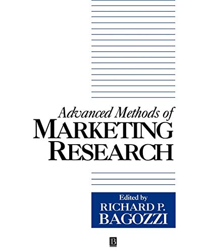 Stock image for Advanced Methods of Marketing Research for sale by Blackwell's