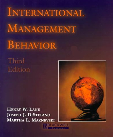 Beispielbild fr International Management Behavior zum Verkauf von Wonder Book