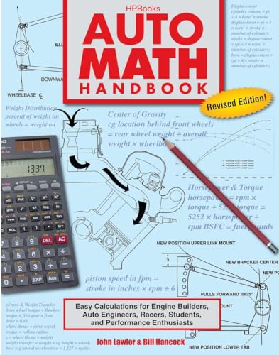 9781557885548: Auto Math Handbook HP1554: Easy Calculations for Engine Builders, Auto Engineers, Racers, Students, and Per formance Enthusiasts
