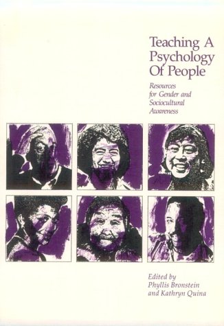Stock image for Teaching a Psychology of People: Resources for Gender and Sociocultural Awareness for sale by medimops