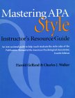 9781557980854: Student Workbook and Training Guide (Mastering APA Style)