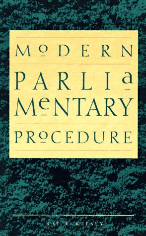 Beispielbild fr Modern Parliamentary Procedure zum Verkauf von Better World Books