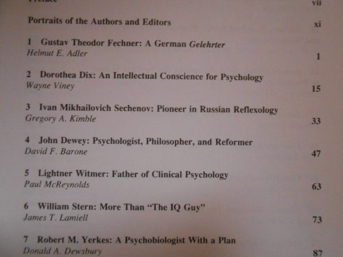 Imagen de archivo de Portraits of Pioneers in Psychology a la venta por Better World Books: West