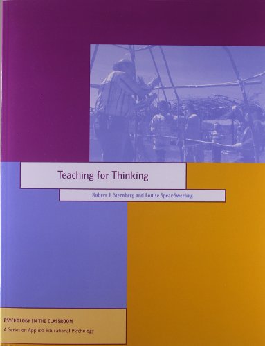 Beispielbild fr Teaching for Thinking (Psychology in the Classroom) zum Verkauf von HPB-Red