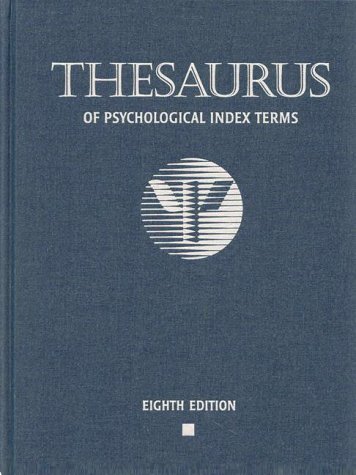 Imagen de archivo de Thesaurus of Psychological Index Terms a la venta por Ergodebooks