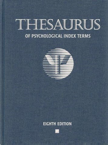 Stock image for Thesaurus of Psychological Index Terms for sale by Ergodebooks