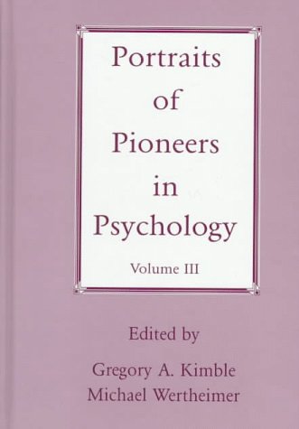 9781557984777: Portraits of Pioneers in Psychology