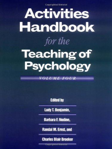 Stock image for Activities Handbook for the Teaching of Psychology for sale by ThriftBooks-Dallas