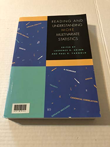 Stock image for Reading and Understanding More Multivariate Statistics for sale by Better World Books