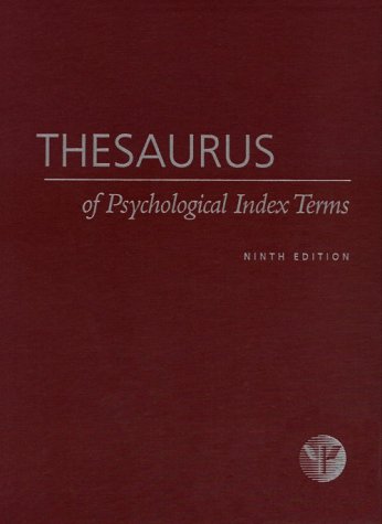Imagen de archivo de Thesaurus of Psychological Index Terms a la venta por HPB-Red