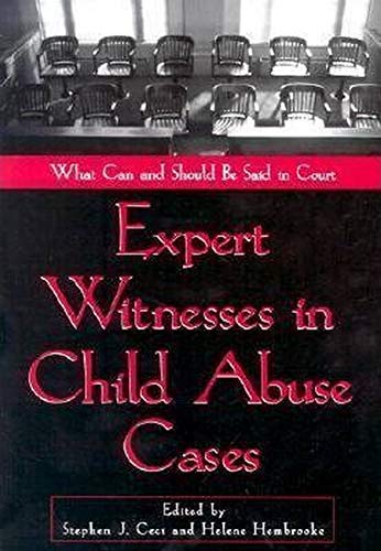 Stock image for Expert Witnesses in Child Abuse Cases: What Can and Should Be Said in Court for sale by Discover Books