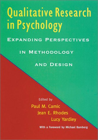 Stock image for Qualitative Research in Psychology: Expanding Perspectives in Methodology and Design for sale by ThriftBooks-Atlanta