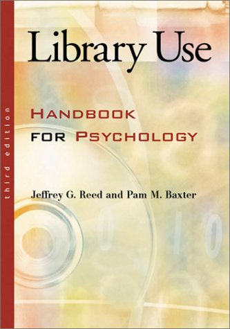 Beispielbild fr Library Use: Handbook for Psychology zum Verkauf von Anybook.com